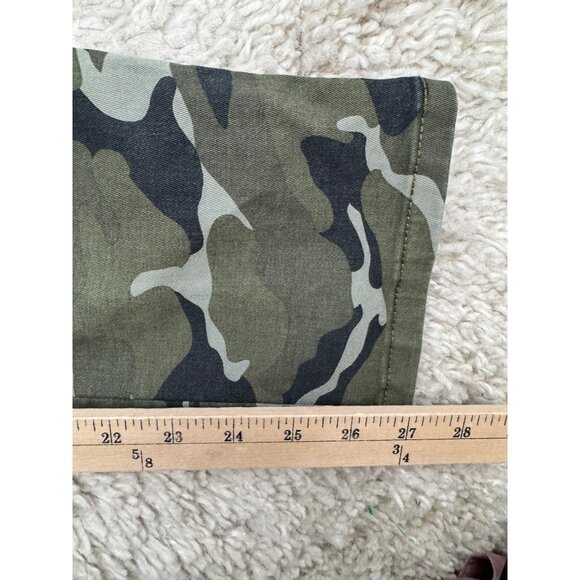 Torrid Camo utility roll up pants green classic stretchy sz 12 - Picture 6 of 8